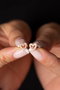 Heliophilia Silver Pendientes de Plata de Ley 925 en Oro Rosa
